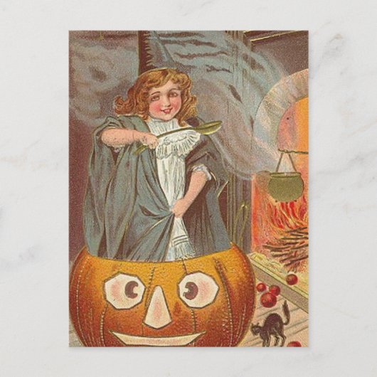 KRWヴィンテージハロウィンはがき ポストカード (正面)