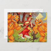 KRWヴィンテージハロウィンウィッチダンスはがき ポストカード (正面/裏面)