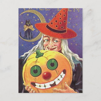KRWヴィンテージハロウィンウィッチポストカード ポストカード