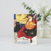 KRWヴィンテージハロウィンランタンポストカード ポストカード (スタンド正面)
