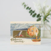 KRWヴィンテージハロウィーンネズミ ポストカード (スタンド正面)