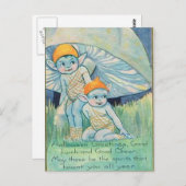 KRWヴィンテージハロウィーン幸運スピリツカード ポストカード (正面/裏面)