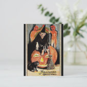 KRWヴィンテージハロウィーン挨拶 ポストカード (スタンド正面)