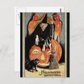 KRWヴィンテージハロウィーン挨拶 ポストカード (正面/裏面)