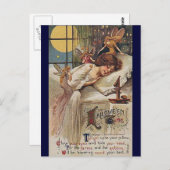 KRWヴィンテージハロウィーン時間はがき ポストカード (正面/裏面)