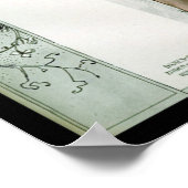 KRWヴィンテージ1907フランスのファッション雑誌カバー ポスター (角)