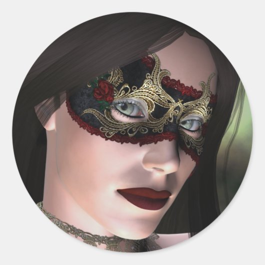 KRW仮装ファンタジーのシール ラウンドシール (正面)