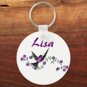 KRW名前をカスタムするハミングバードキーチェーン キーホルダー (正面)