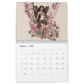 KRW妖精2010年の12か月 カレンダー (2月 2027)