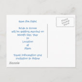 KRW宛先の結婚式カードを保存 案内ポストカード (裏面)