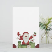KRW幸せなサンタの休日の文房具 便箋 (スタンド正面)