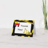 KRW建築トラックありがとうご注意 サンキューカード (正面)