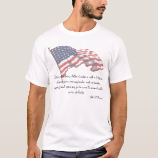 KRW愛国心が強いJohn F Kennedyの引用文 Tシャツ