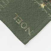 KRW最初のNoelのフリースのクリスマス毛布 フリースブランケット (角)