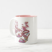 KRW決して余りにも多くの靴を有することができません ツートーンマグカップ (正面左)