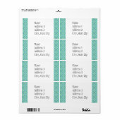 KRW海ブルーカスタム住所 シール (フルシート)