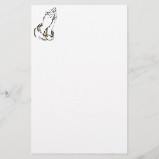 KRW祈る手の文房具 便箋 (正面)