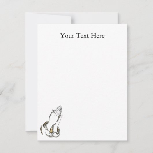 KRW祈's Hands 4.25x5.5 Blue カスタム Revitation 招待状 (正面)