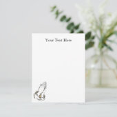 KRW祈's Hands 4.25x5.5 Blue カスタム Revitation 招待状 (スタンド正面)