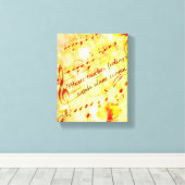 KRW音楽Touch感覚パーチメントキャンバスアート キャンバスプリント (インサイチュ (ウッドフロア))