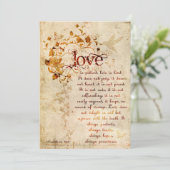 KRW コリント人への手紙 愛は: 結婚式招待状 エクリュ 招待状 (スタンド正面)