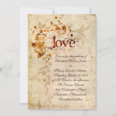 KRW コリント人への手紙 愛は: 結婚式招待状 エクリュ 招待状 (裏面)