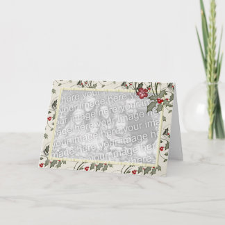 KRW 国 ハollyとアイボリーのストライプの写真 シーズンカード