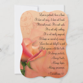 KRW 1コリント13愛は患者招待状 招待状