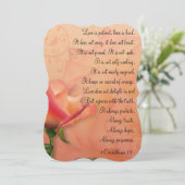 KRW 1コリント13愛は患者招待状 招待状 (スタンド正面)