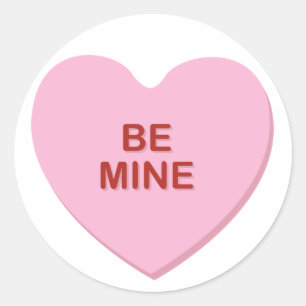 KRW Be Mine Valentine Candyハートシール ラウンドシール