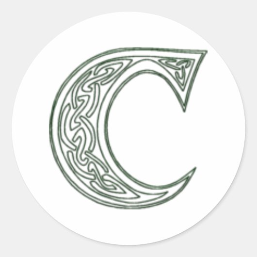 KRW - C - Celtic Monogram Seal ラウンドシール (正面)