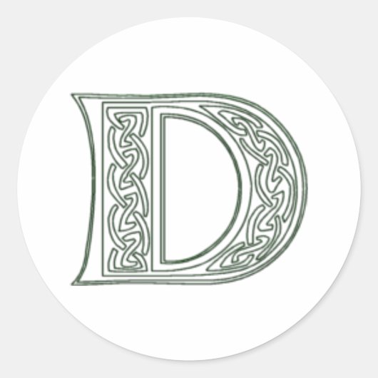 KRW - D - Celtic Monogram Seal ラウンドシール (正面)