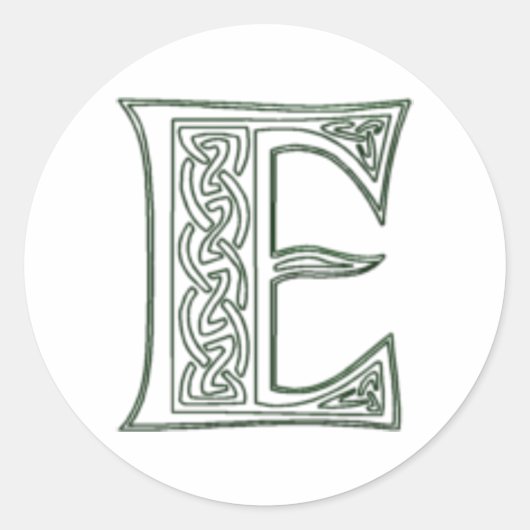 KRW - E -ケルト系モノグラムシール ラウンドシール (正面)