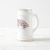 KRW JFKの引用文ステイン ビールジョッキ (正面右)