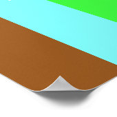 KRW KTのバタフライアートポップ・アートのファンタジーポスター ポスター (角)