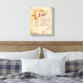 KRW Love is Patient Corinthiansバイブル引用文アート キャンバスプリント (インサイチュ (寝室))