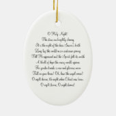 KRW O神聖な夜クリスマスキャロルのオーナメント セラミックオーナメント (裏面)