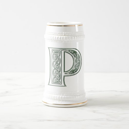 KRW - P -ケルト族のモノグラムのなステイン ビールジョッキ (中央)