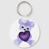 KRW Purple Teddy キーホルダー (正面)