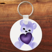 KRW Purple Teddy キーホルダー (正面)