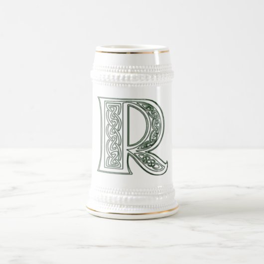 KRW - R -ケルト族のモノグラムのなステイン ビールジョッキ (中央)
