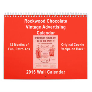 KRW RockwoodチョコレートCo広告のカレンダー カレンダー