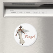 KRW Sweet Angel – アフリカ系アメリカ人 マグネット (インサイチュ (食洗機))