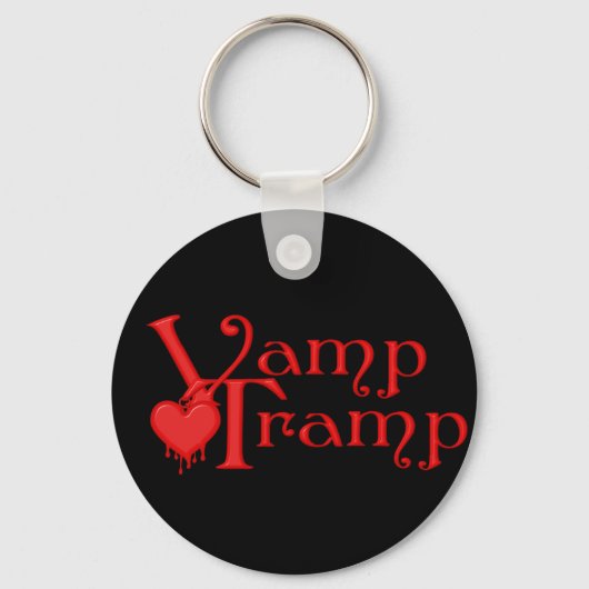 KRW Vamp放流血滴下ハート キーホルダー (正面)