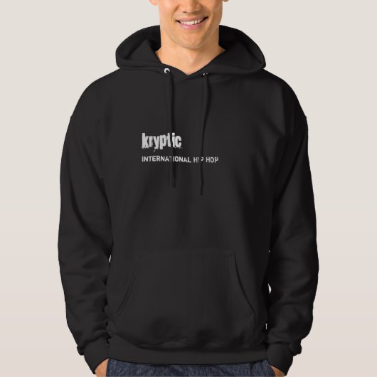 Krypticの国際的なヒップホップ パーカ (正面)