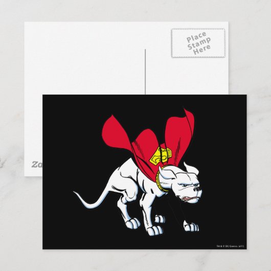 Kryptoのうなり声 ポストカード (正面/裏面)