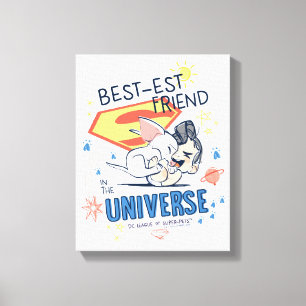 Krypto & すごい man:宇宙最高ので最も有名な友 キャンバスプリント