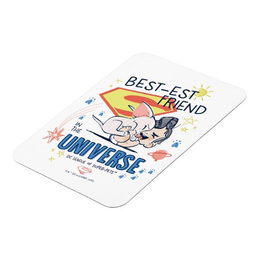 Krypto & すごい man:宇宙最高ので最も有名な友 マグネット (左側)