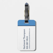 Krypto & すごい man:宇宙最高ので最も有名な友 ラゲッジタグ (裏面縦)