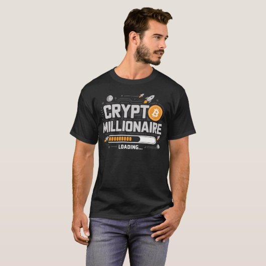 Krypto-Millionär lädt Tシャツ (正面フル)